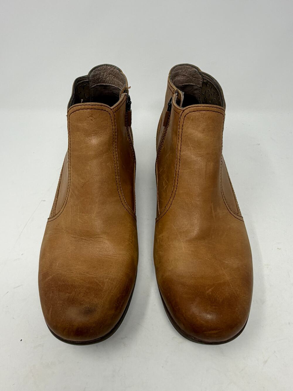 Dansko women's Liberty ankle boots 39 leather tan brown perforated low heel